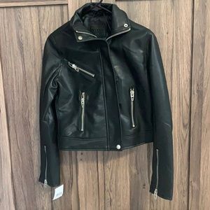 BLANKNYC faux leather jacket NWT XS black